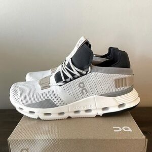 On Running Men's White and Black Sneakers